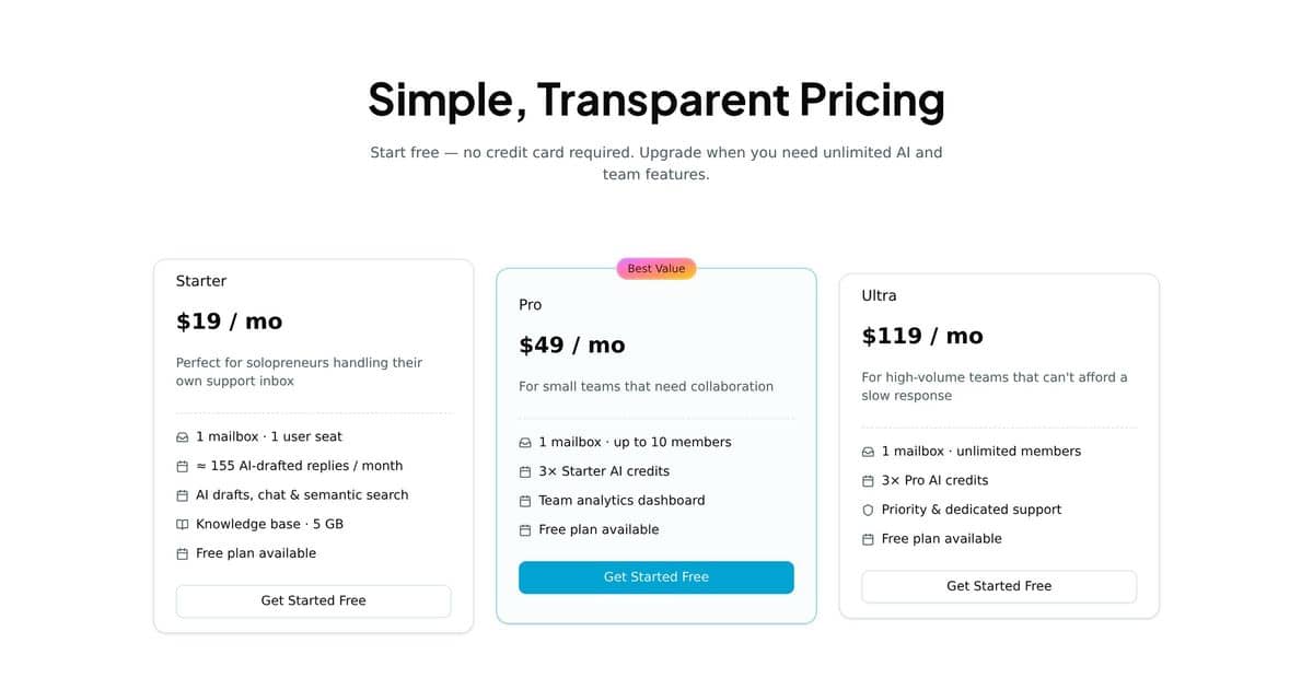 Relay website: pricing